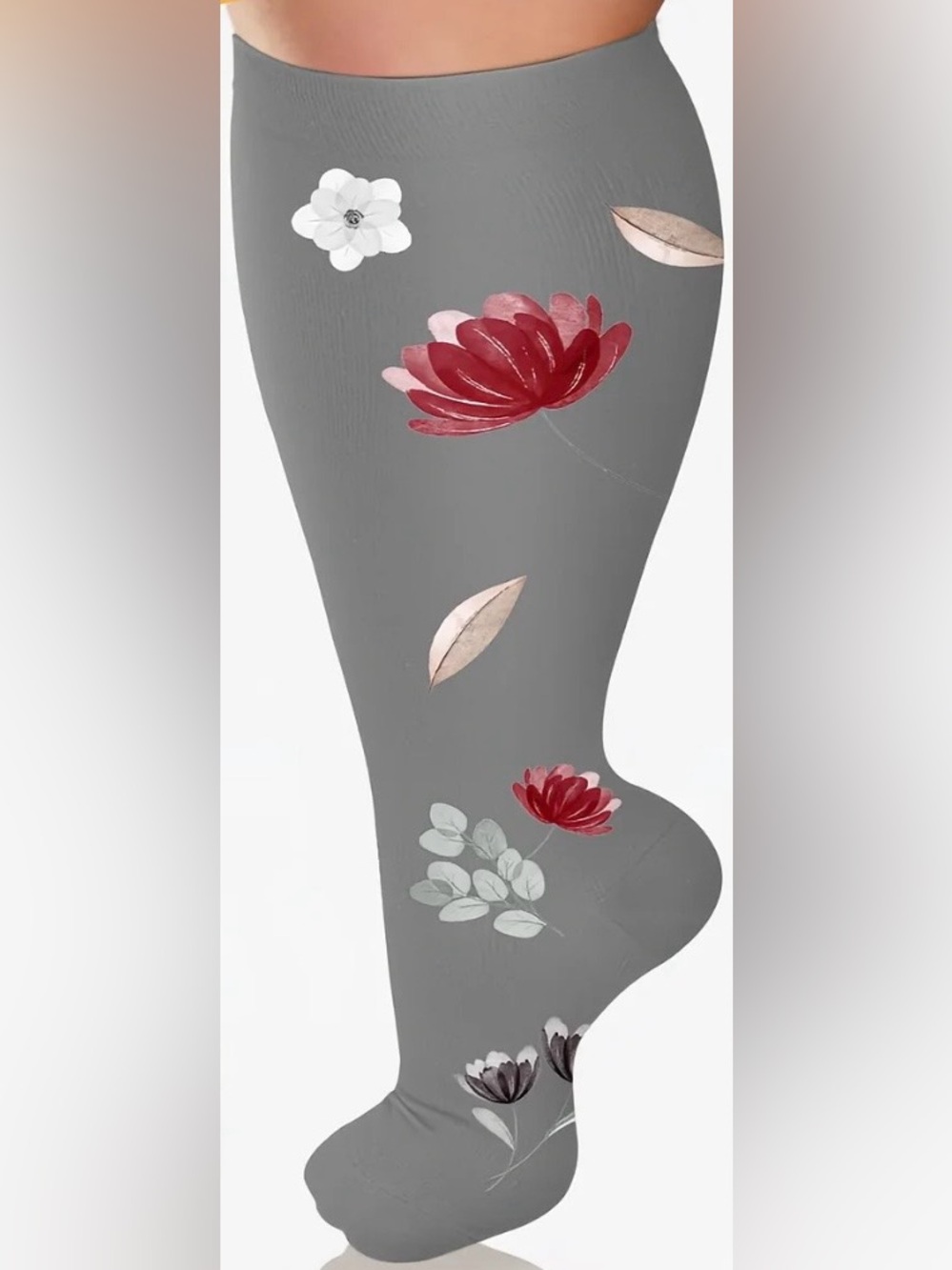 NWOT Plus Size Women 2 Pair Flower
Compression Socks size 3X
